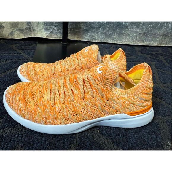 APL Techloom Wave Trainers x Free People Orange Sunshine Sneakers Size 6 - Picture 6 of 8